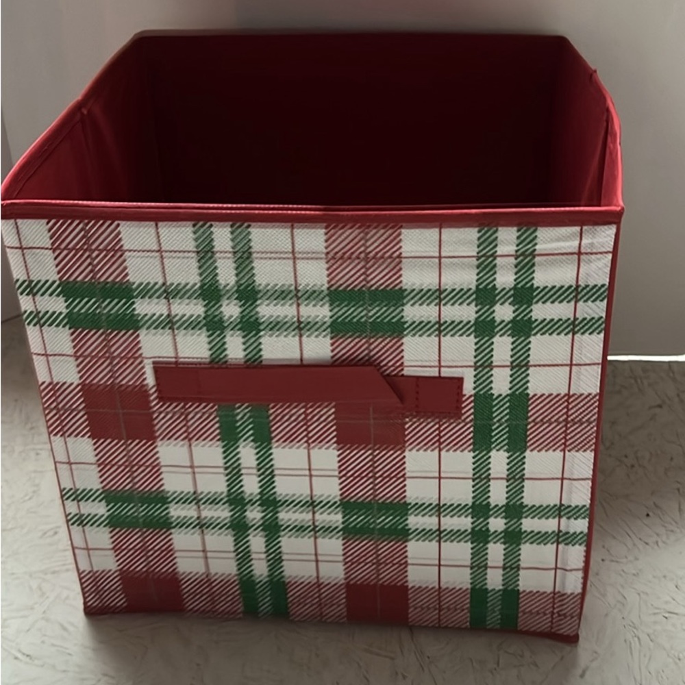 2 Christmas storage bins/cubbies